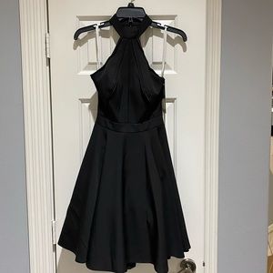 Sherri hill black halter dress hoco homecoming size 2